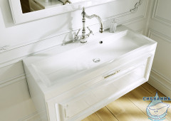 Тумба Aqwella 5 Stars Empire 100 белый глянец с раковиной Infinity 100