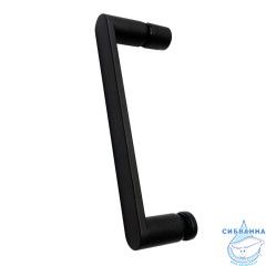 Душевое ограждение ABBER Sonnenstrand 110x100 профиль черный, стекло прозрачное AG04110BS-S100B (без поддона)