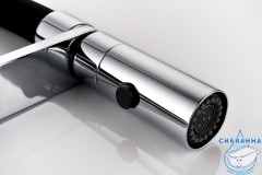 Смеситель для кухни Vincea VKF-114CH (хром/черный)