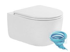 Унитаз подвесной безободковый Charus Elmo Rimless EWC700-129WT с сиденьем Soft Close (микролифт)