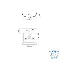 Умывальник накладной/подвесной, белый глянцевый, Bild, IDDIS, BILWS42i27