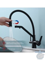 Смеситель для кухни Raglo R80.62.06 (черный матовый)