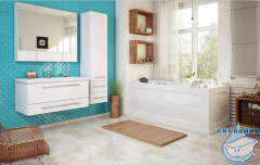 Акриловая ванна 1Marka Aelita MG 165x75 с каркасом