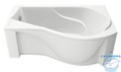 Акриловая ванна Bas Капри 170х95 R с ножками