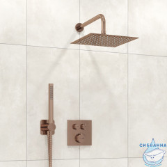 Душевая система Wasserkraft 250 1 режим A7748.338.329.290.292.291 Thermo (розовое золото)