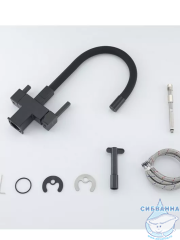 Смеситель для кухни Gappo G4395-36 (черный матовый)