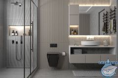 Унитаз подвесной Abber Rechteck AC1201MB с сиденьем Soft Close (микролифт)