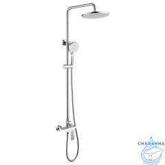 Душевая система Abber Weiss Insel 250 1 режим AF8020W (хром/белый)