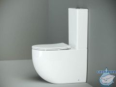 Унитаз напольный Ceramicanova Metropol Rimless CN4001 бачком и сиденьем Soft Close (микролифт)
