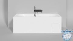 Ванна из искусственного камня Salini Ornella 160x70 (материал S-Stone, белый матовый)