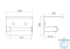 Держатель туалетной бумаги Aquatek Европа AQ4939CR 