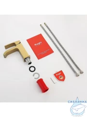 Смеситель для раковины Raglo R02.10.03 (сатин золотой)