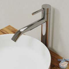 Смеситель для настольного умывальника, глянцевый хром, Kaya, IDDIS, KAYSB01i01