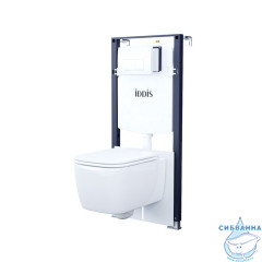 Комплект 3в1: подвесной унитаз, инсталляция и клавиша смыва, IDDIS, BASBR03i73