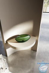 Раковина на столешницу 50 см ABBER Kristall AT2802Emerald