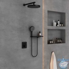 Душевая система Vincea Inspire 300 1 режим VSFW-3I21T2RMB (черный матовый)