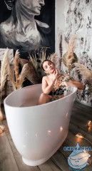 Ванна из литьевого мрамора New Line Sanitary Адель 157х70 (с переливом)