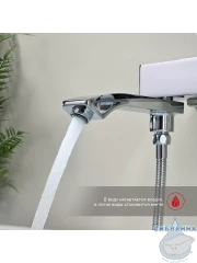 Смеситель для ванны Raglo R01.30 с душевым гарнитуром (хром)