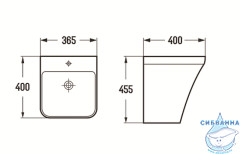 Раковина 37 см CeramaLux 500P