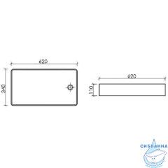  Раковина на столешницу 62 см Ceramicanova Element CN5048