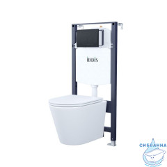 Комплект 3в1: подвесной унитаз, инсталляция и клавиша смыва, IDDIS, BASC020i73