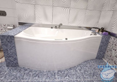 Акриловая ванна Aquanet Palma 170x100 L с каркасом