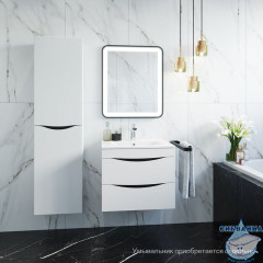 Тумба подвесная, белая, 60 см, Cloud,  IDDIS, CLO60W0i95. Подходит умывальник: 0136000i28