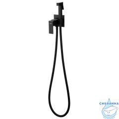 Встраиваемый смеситель с гигиеническим душем ABBER Daheim AF8226B (черный матовый)