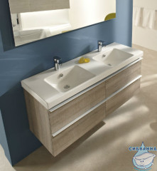 Тумба Jacob Delafon Odeon Up 137 квебекский дуб с раковиной Odeon Up 140