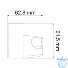 Держатель душа настенный WasserKRAFT A014 (хром)