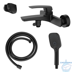 Смеситель для ванны Azario Conda AZ-K3011B (черный матовый)