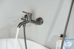 Смеситель для ванны Aquatek Европа AQ1340BGM (оружейная сталь)