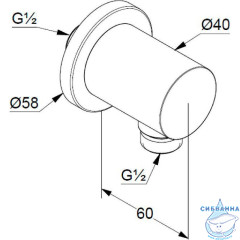 Шланговое подсоединение Kludi Nova Fonte 20543N0-15 (брашированное золото)
