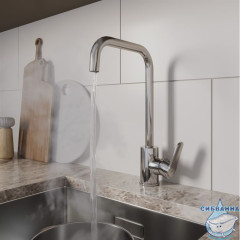 Смеситель для кухни, глянцевый хром, Poli, Milardo, POLSBL0M05