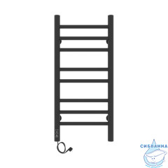 Полотенцесушитель электрический Laris Лаванда П8 30X70 L (черный матовый)