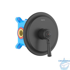 Встраиваемый смеситель для душа Aquatek Классик AQ1566MB (1 режим) (черный матовый)