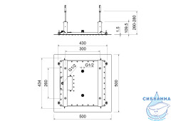 Верхний душ Aquatek 500 2 режима AQ2082MB