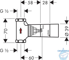 Внутренняя часть Hansgrohe 15973180