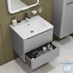 Тумба с умывальником Iddis Edifice 60 см светло-серый EDI60L0i95