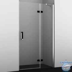 Дверь в нишу Wasserkraft Aller 120 см профиль хром, стекло прозрачное  10H05RBLACK MATT