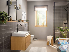 Смеситель для раковины Hansgrohe Rebris E 72576670 (черный матовый)