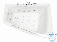 Акриовая ванна Gemy G9056 K R 170х130 с гидромассажем