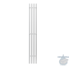 Полотенцесушитель электрический Terminus Quatro 22х160 круглая (с возможностью скрытого подключения) (белый матовый)