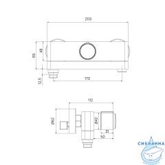Смеситель для ванны Iddis Slide SLISBBTi02WA (хром_