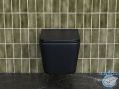 Унитаз подвесной безободковый Ceramicanova Metric Rimless CN3007MB с сиденьем быстросъемным Soft Close (микролифт)