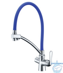 Смеситель для кухни с подключением фильтра Lemark Comfort LM3070C-Blue