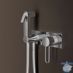 Встраиваемый смеситель с гигиеническим душем Iddis Duna DUNSBV0i08 (хром)