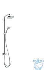 Душевая система Hansgrohe Croma 220 Showerpipe Reno 27224000