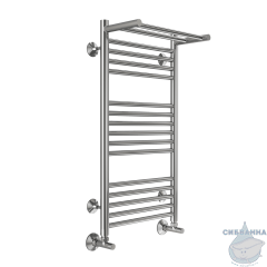 Полотенцесушитель водяной Terminus Аврора П16 40х80 с полкой (нижнее подключение)