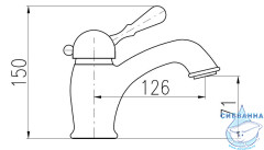 Смеситель для раковины RavSlezak Лабе L526.5Z (без донного клапана)